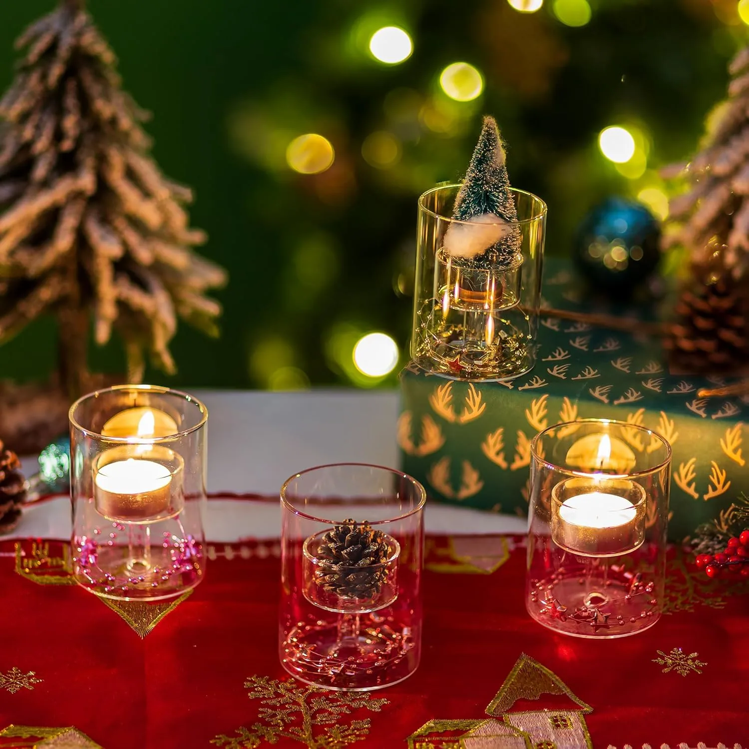 glass tealight candle holders 2