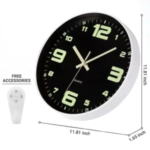 glow dark wall clock 2