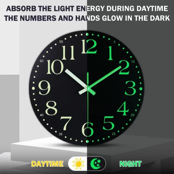 glow dark wall clock 6