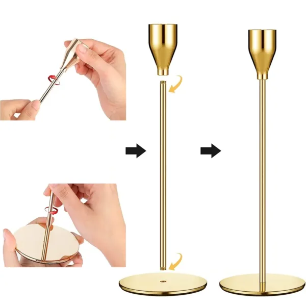 gold candle holders 4