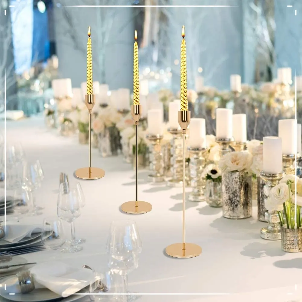 gold candle holders 7