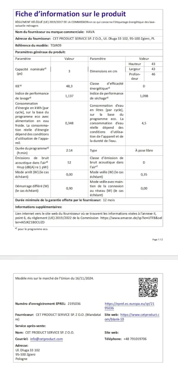 hava dishwasher energy efficient 5
