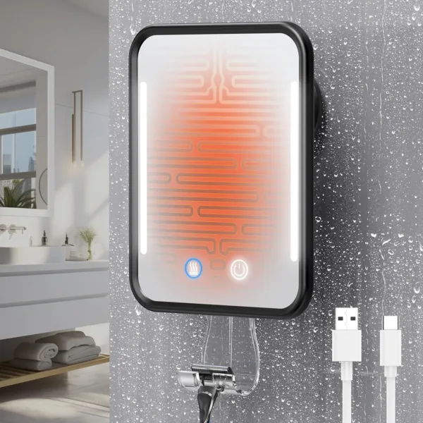 heated shower mirror fogless 1