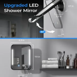 heated shower mirror fogless 3