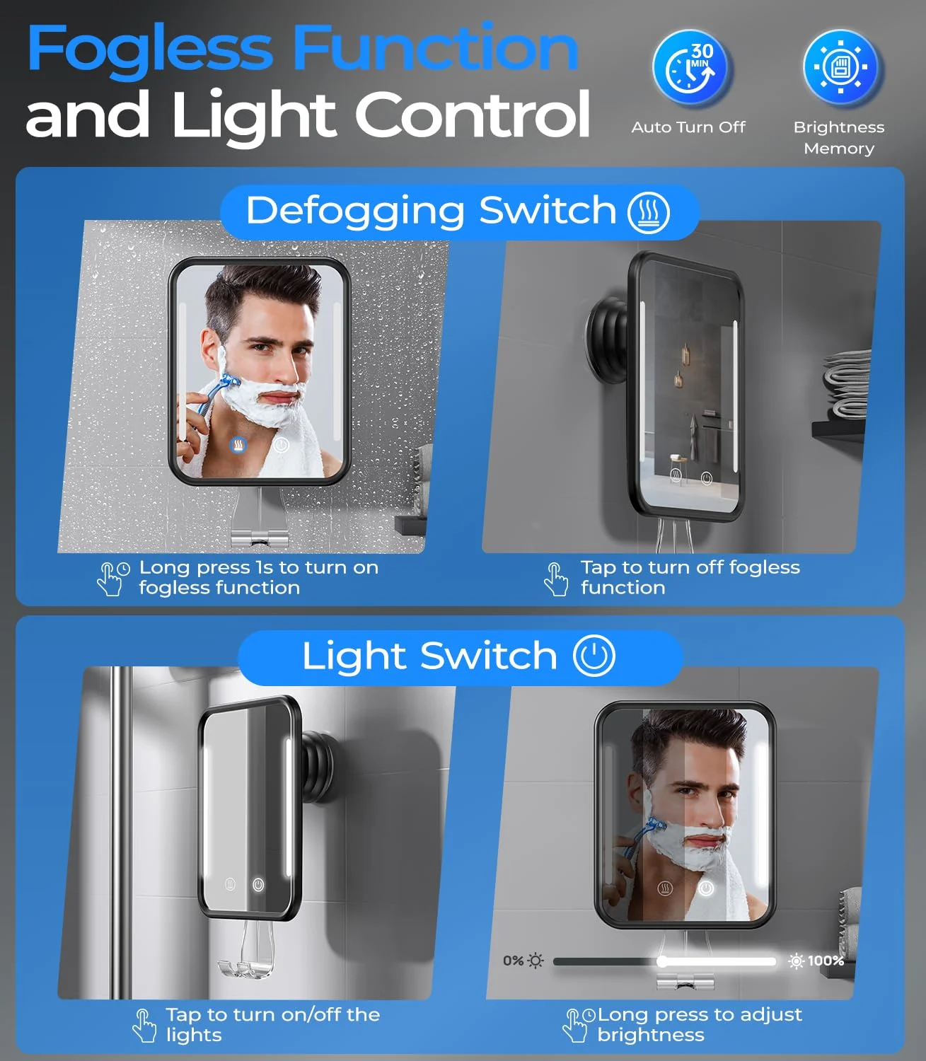 heated shower mirror fogless 4
