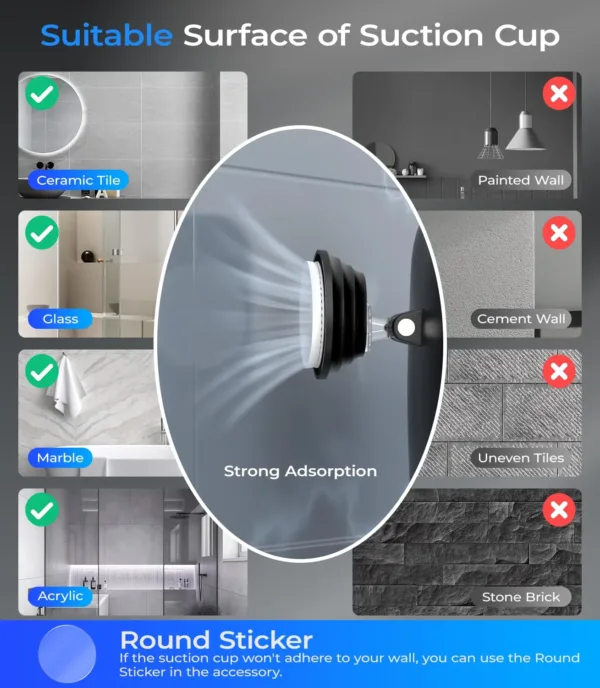 heated shower mirror fogless 6