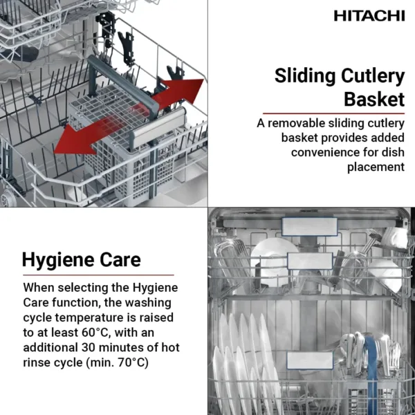 hitachi dishwasher 14 place 4