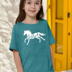 horse shirt girls 4