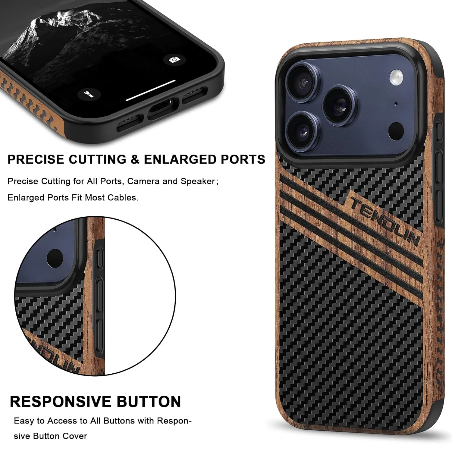 iphone case magnetic wood 5