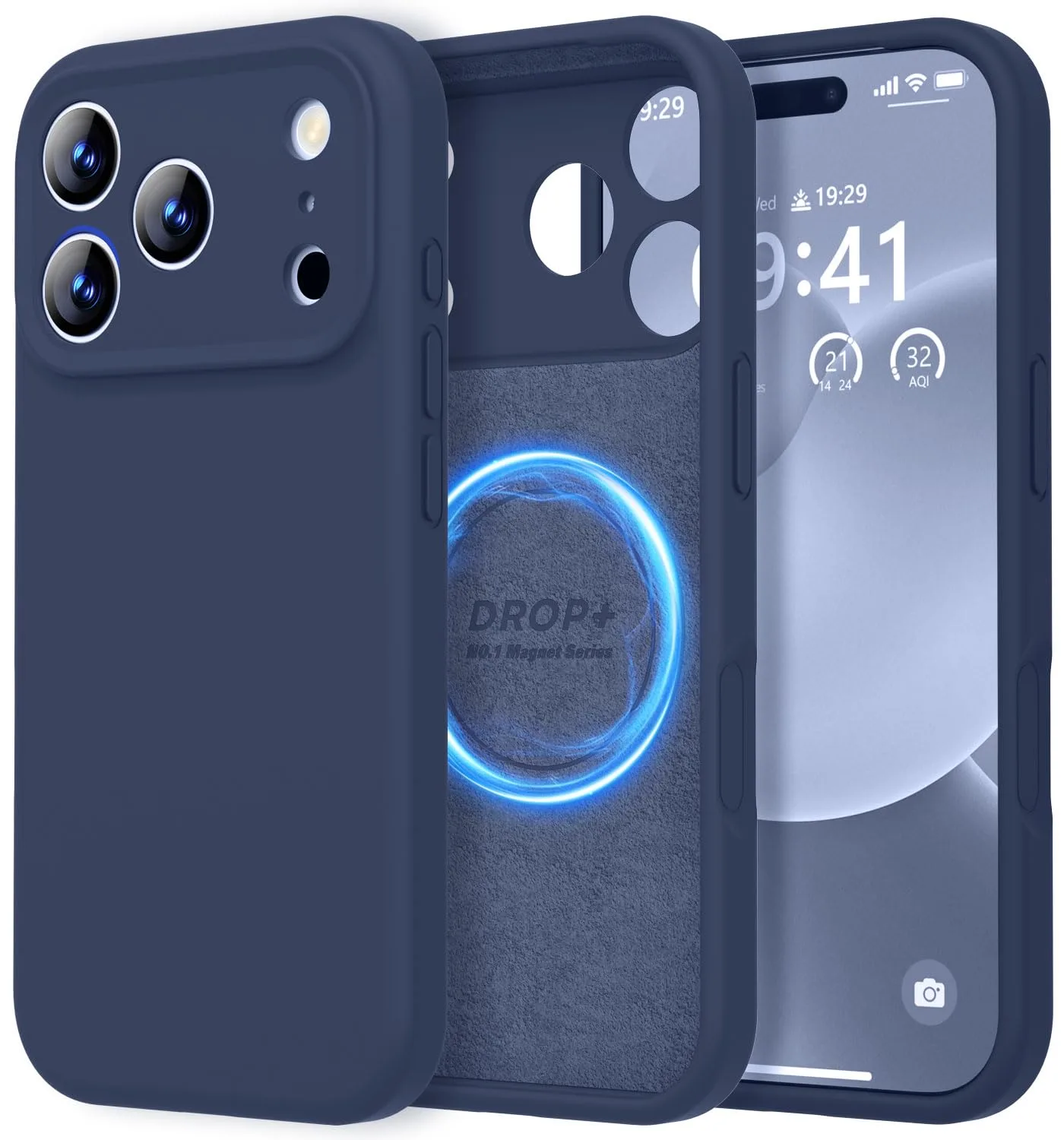 iphone case silicone navy 1