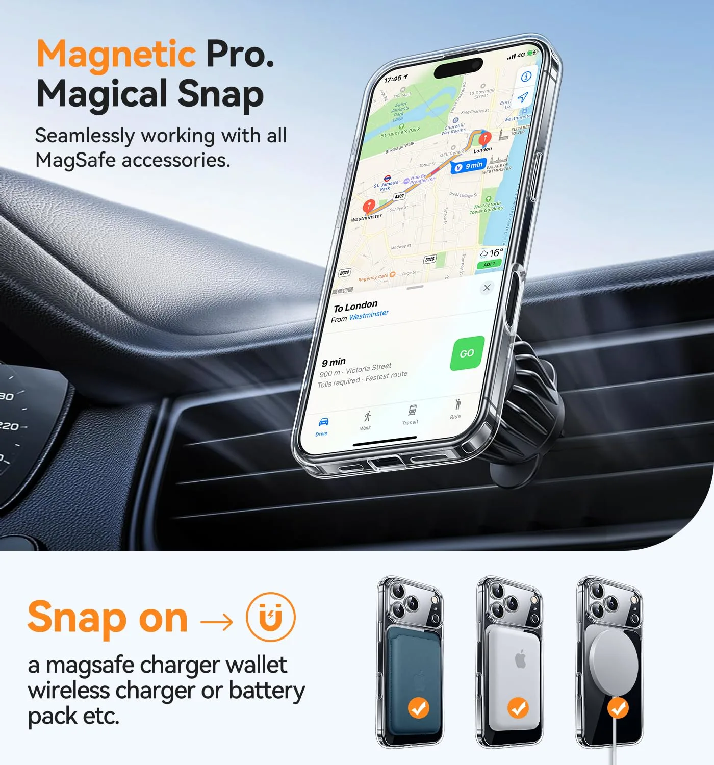 iphone magnetic magsafe clear 4