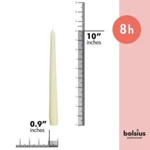 ivory taper candles 2