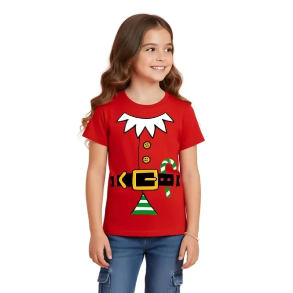 kids christmas elf shirt 3