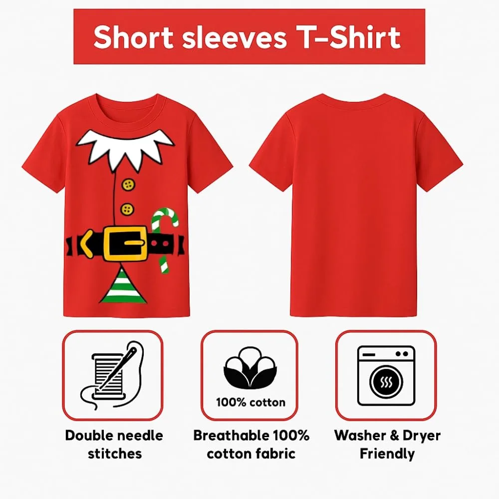 kids christmas elf shirt 7