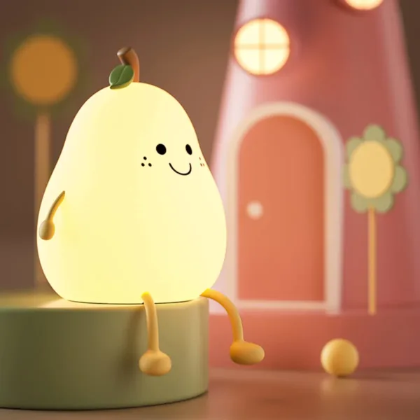 kids night light pear 1