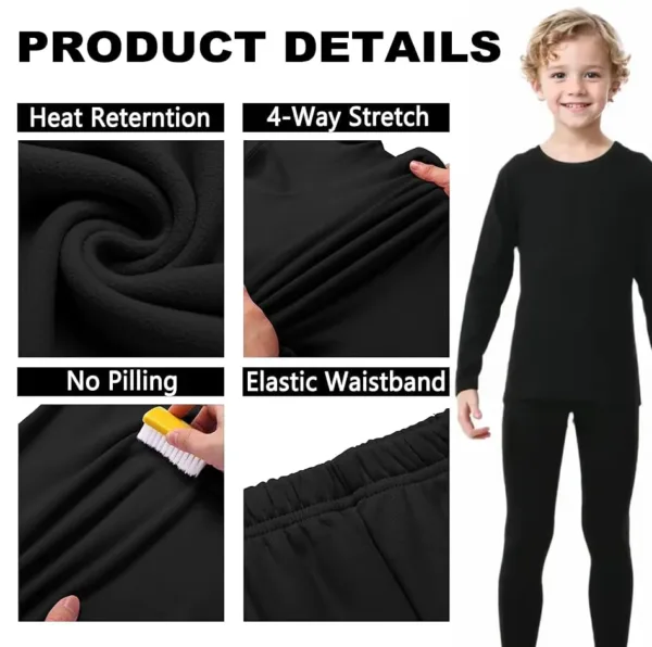 kids thermal underwear set 6