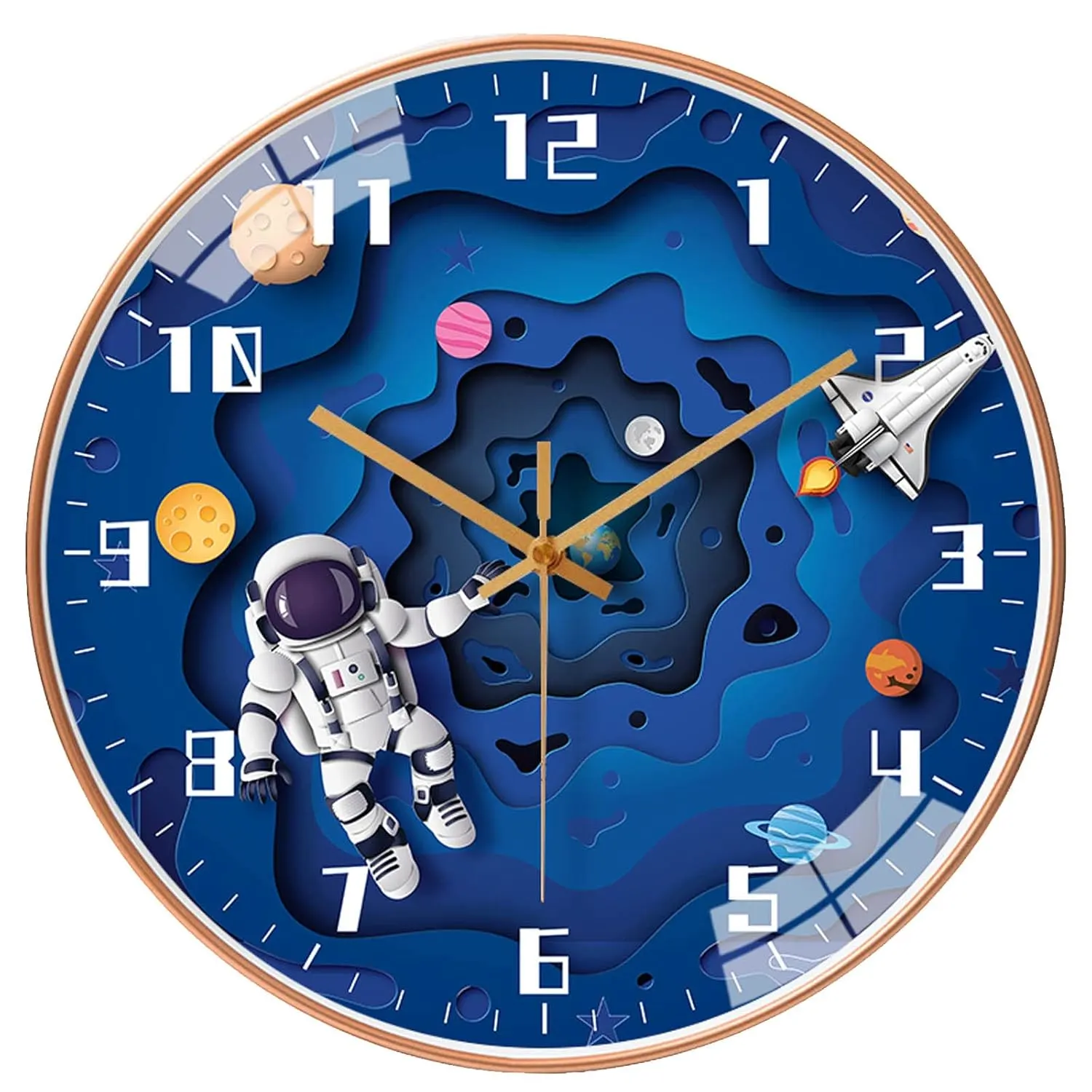 kids wall clock space 1