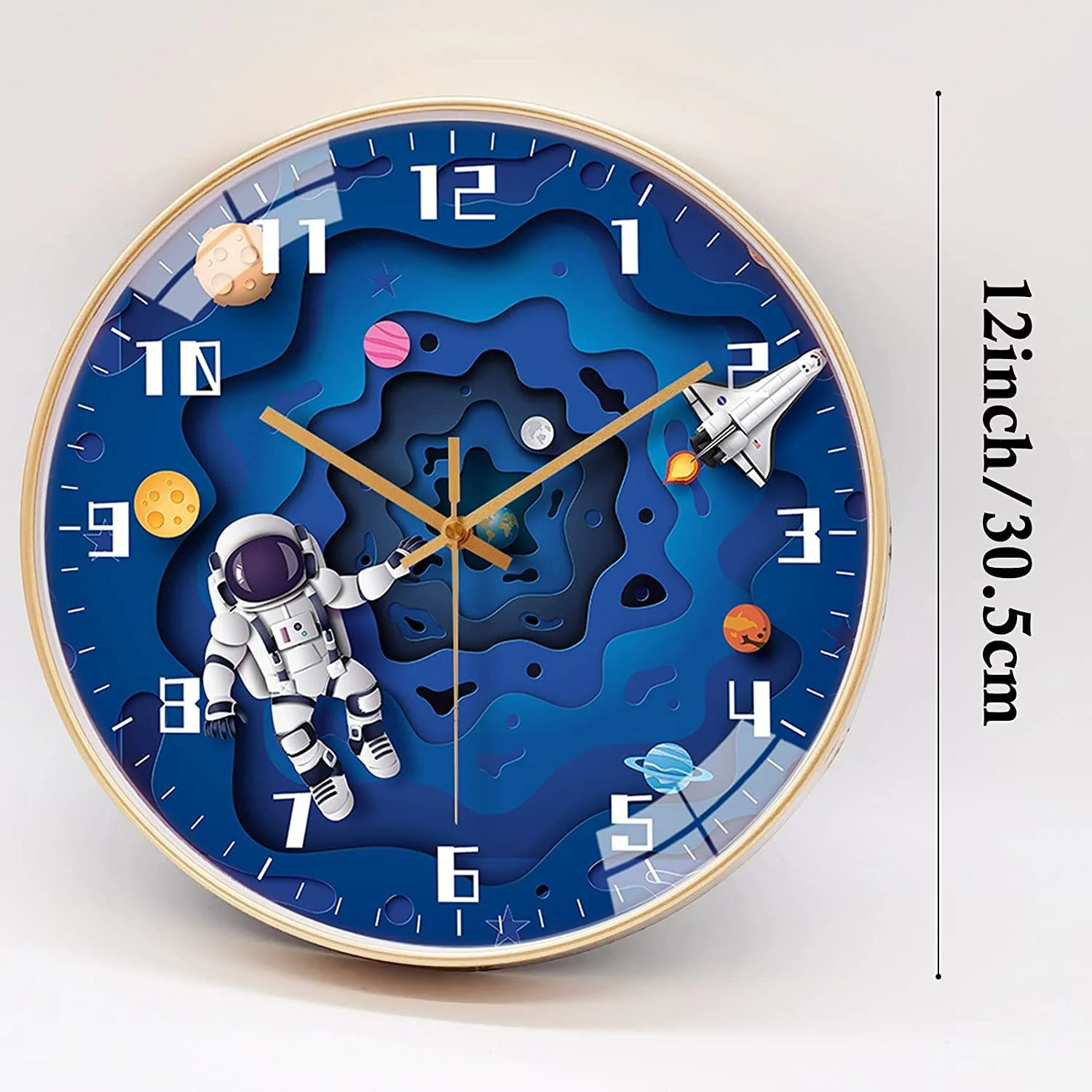 kids wall clock space 4