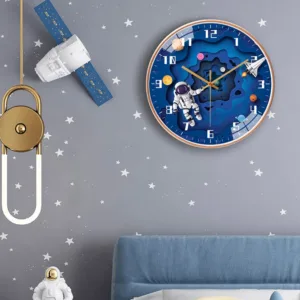 kids wall clock space 6