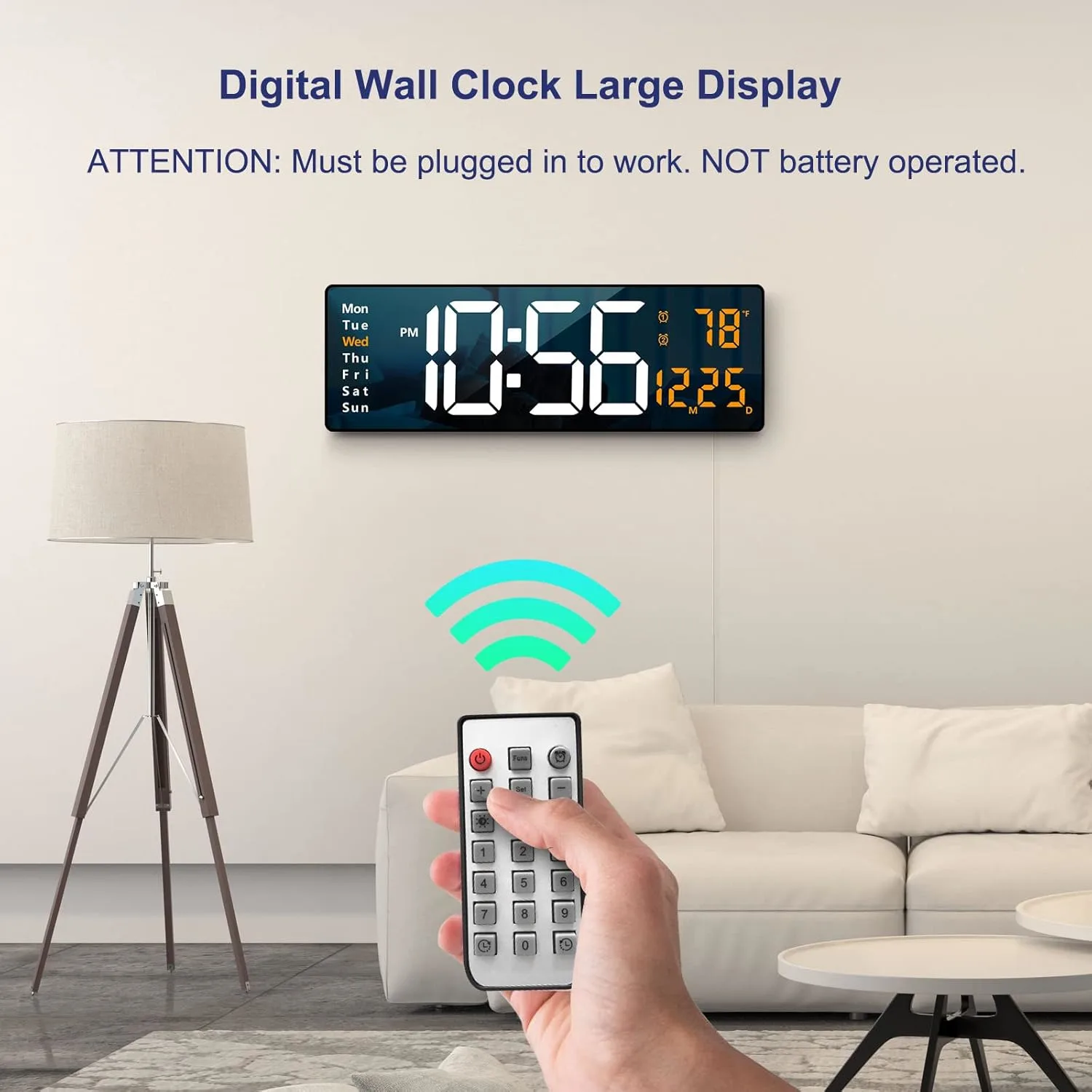 large digital wall clock 2