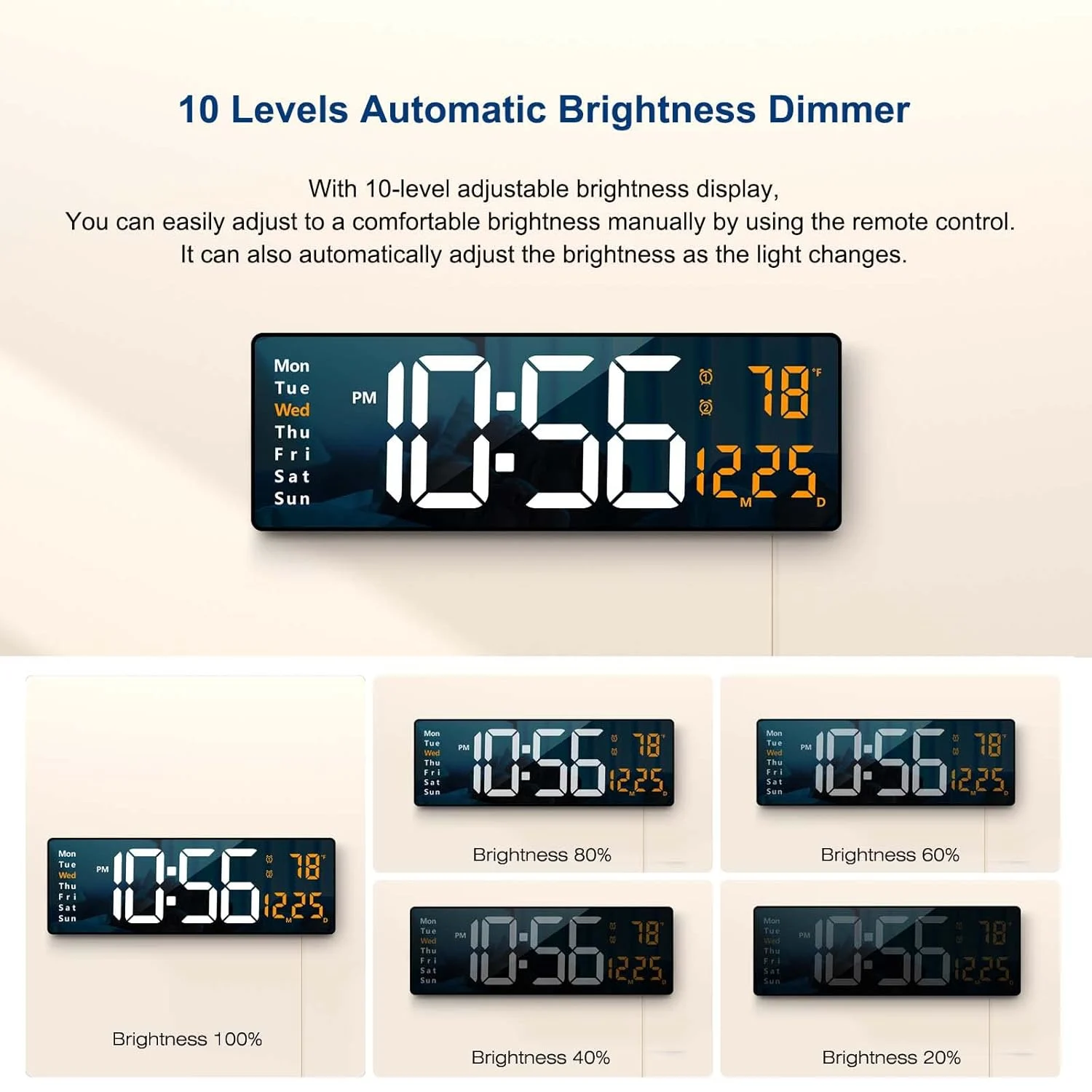 large digital wall clock 5