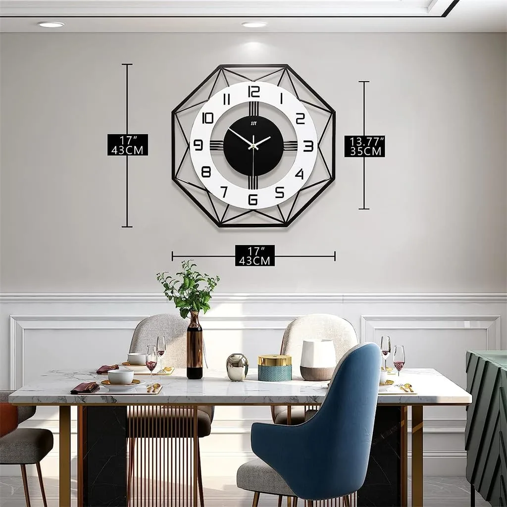 large silent wall clock 3