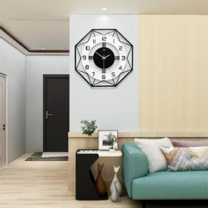 large silent wall clock 6