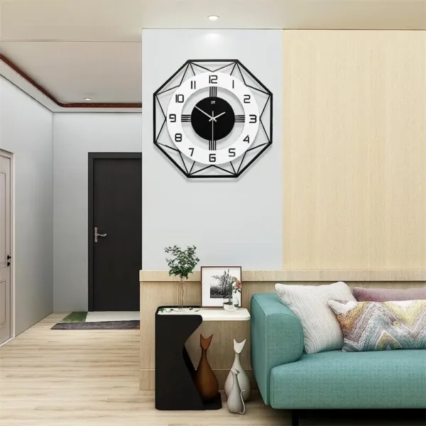large silent wall clock 6