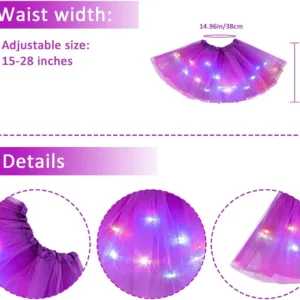 led tutu skirt girls 6