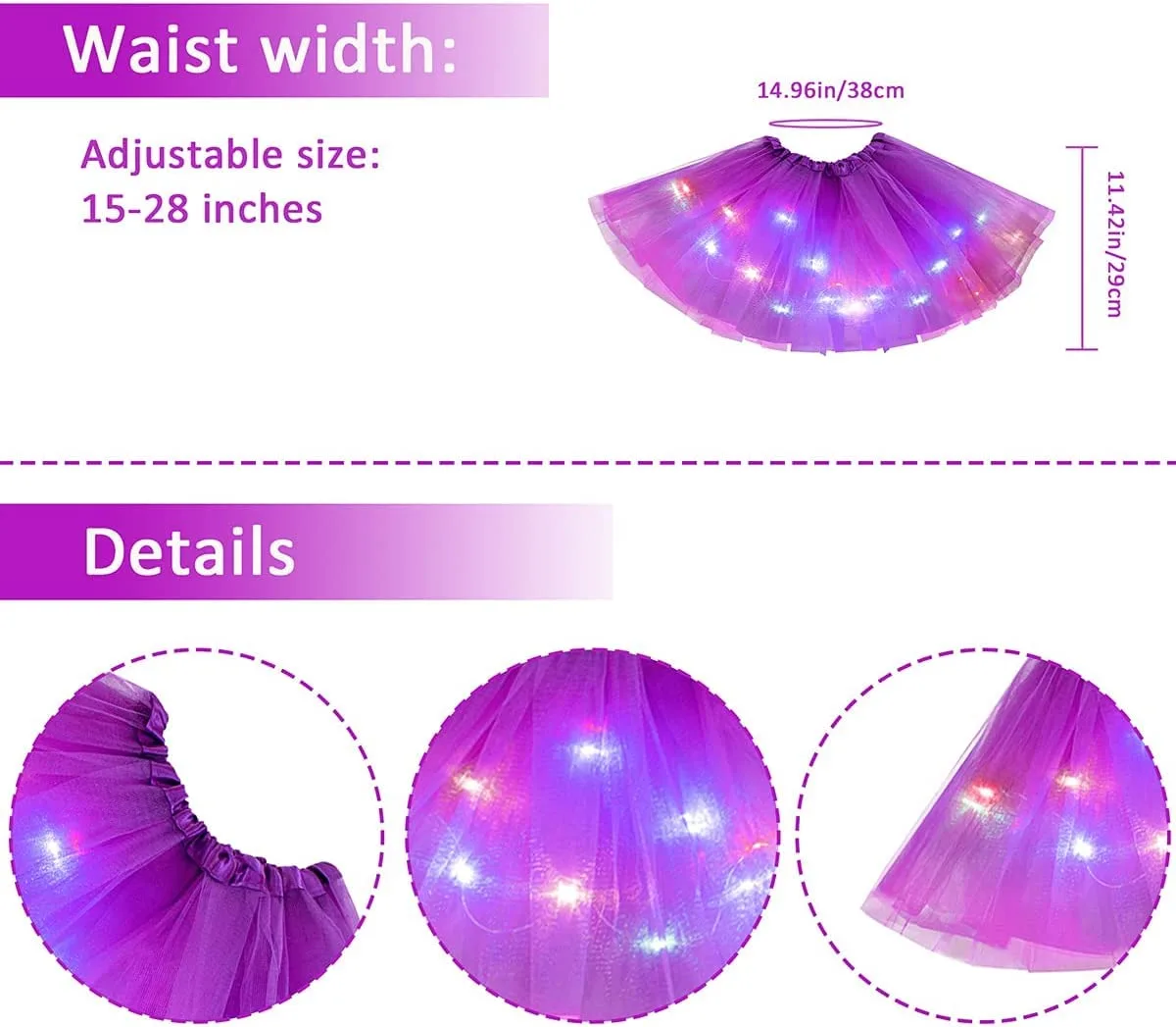 led tutu skirt girls 6