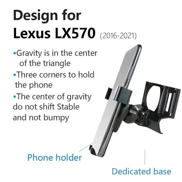 lexus lx570 phone holder 6
