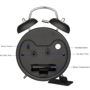 loud alarm clock twin 5