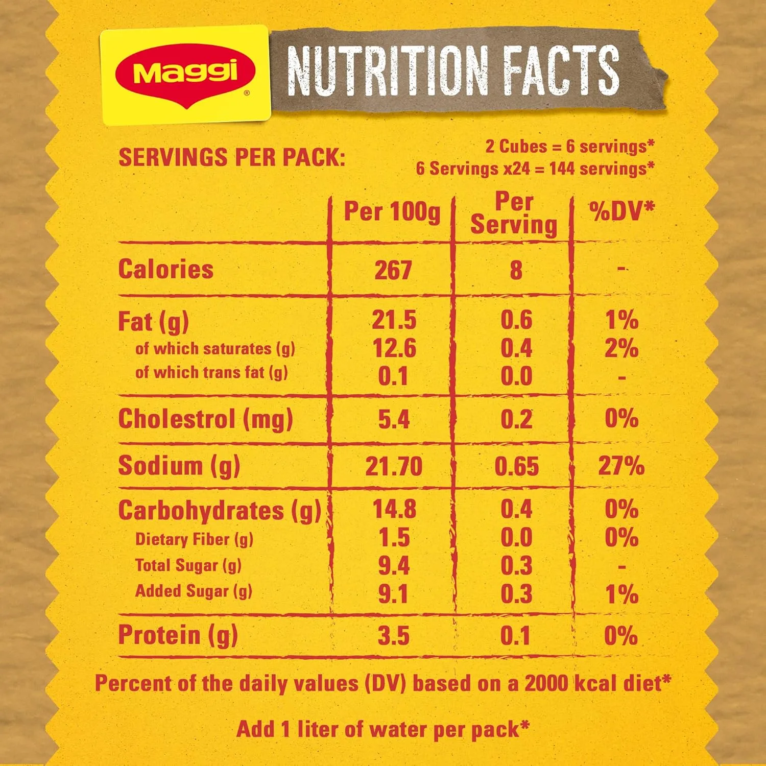 maggi chicken stock cubes 2