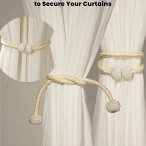 magnetic curtain tiebacks gray 2