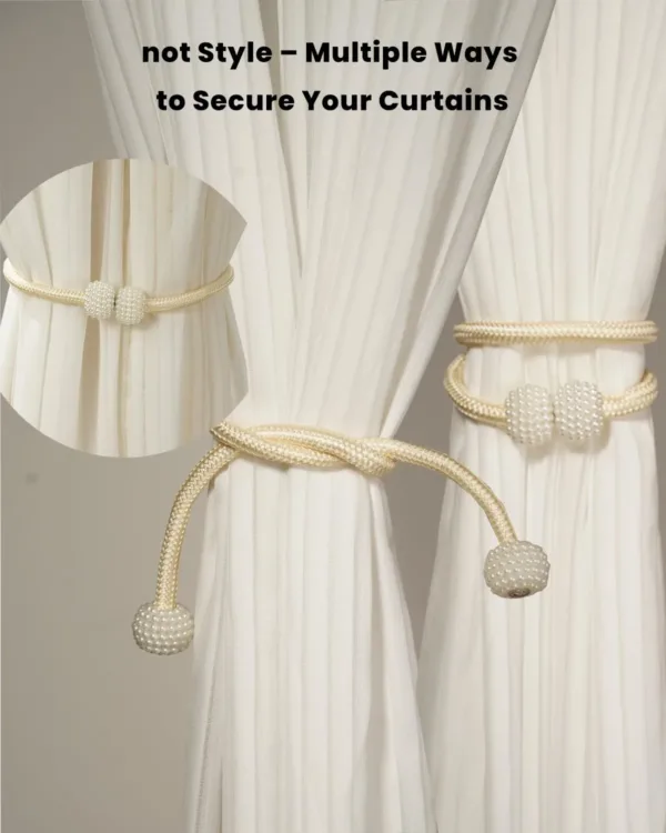 magnetic curtain tiebacks gray 2