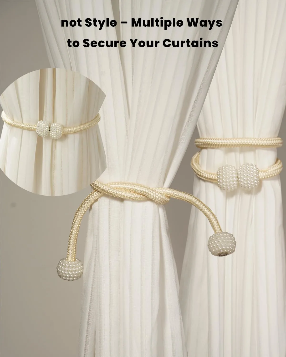 magnetic curtain tiebacks gray 2