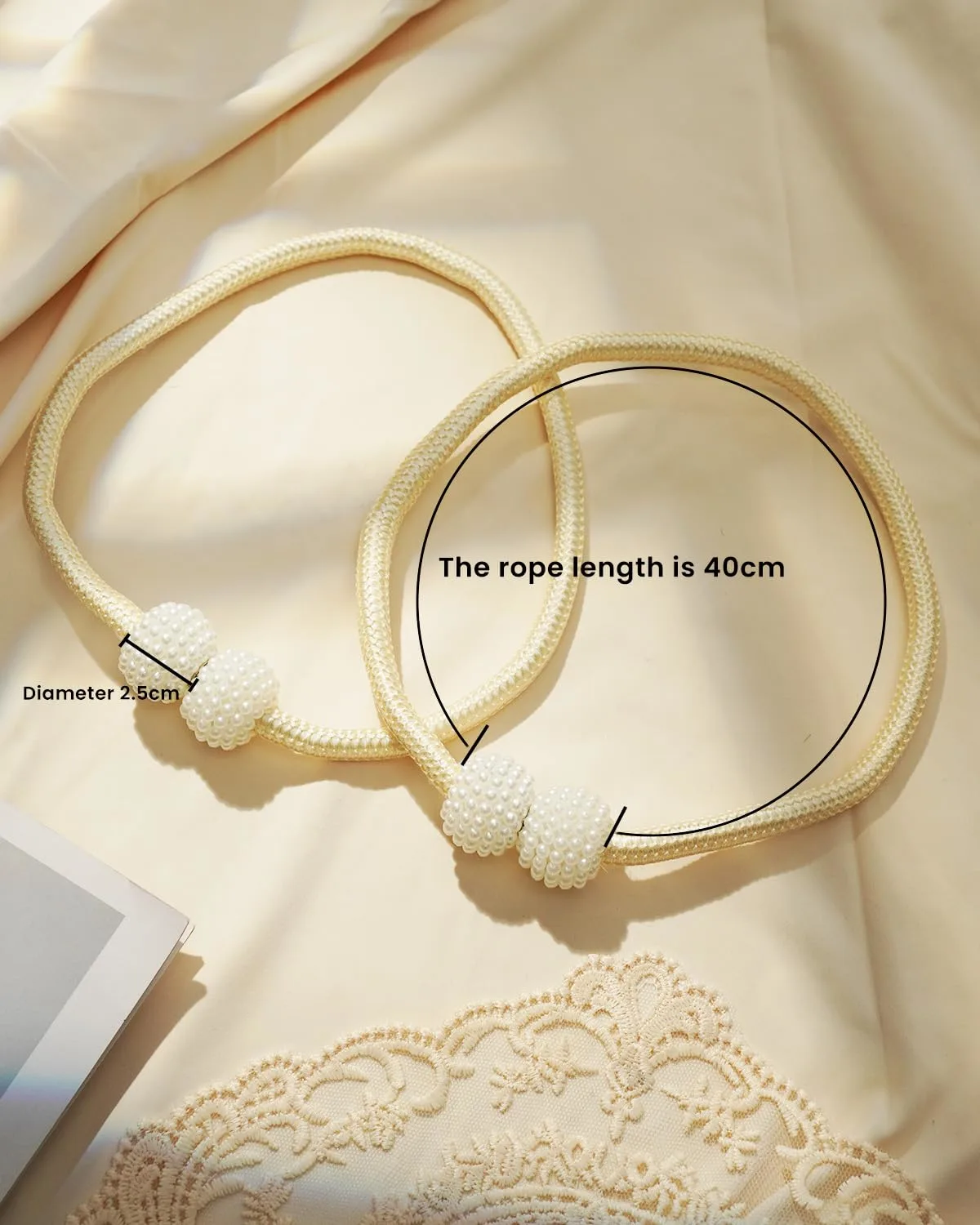 magnetic curtain tiebacks gray 3