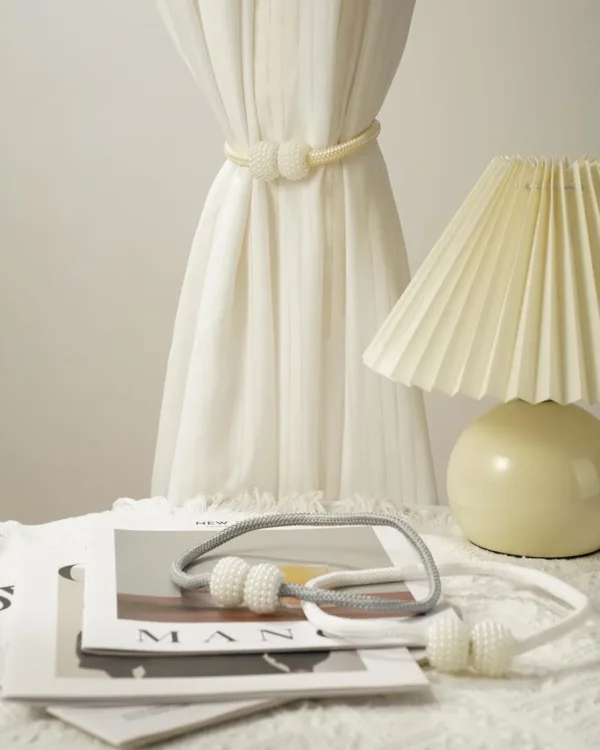 magnetic curtain tiebacks gray 5