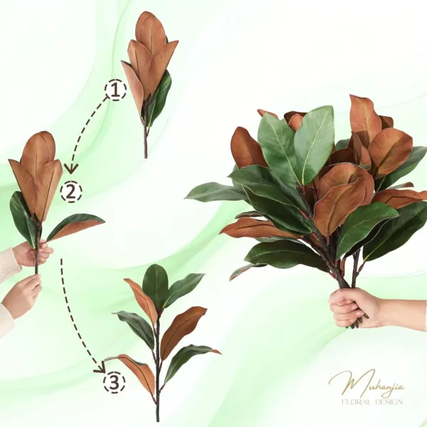 magnolia leaves stems 4