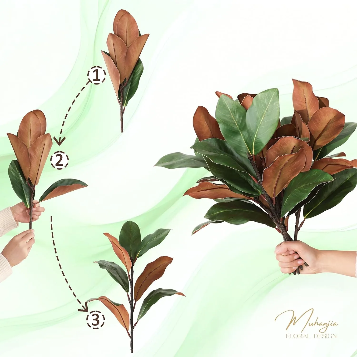 magnolia leaves stems 4