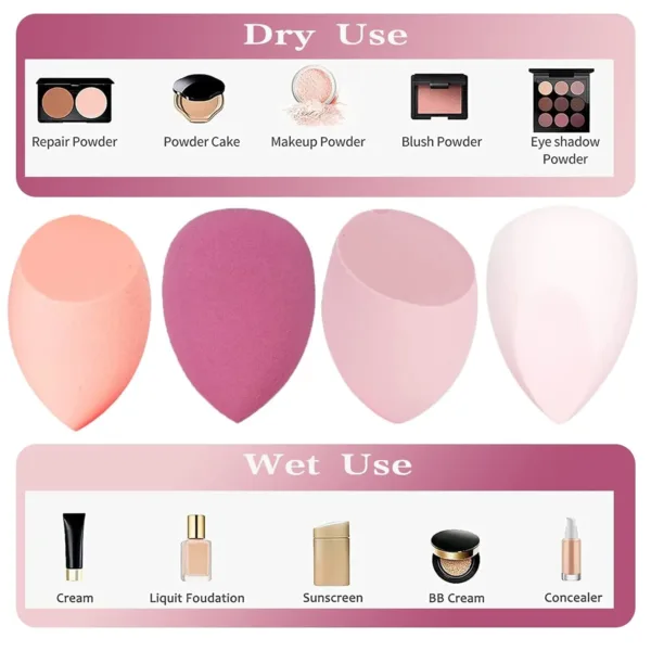 makeup sponge set 4