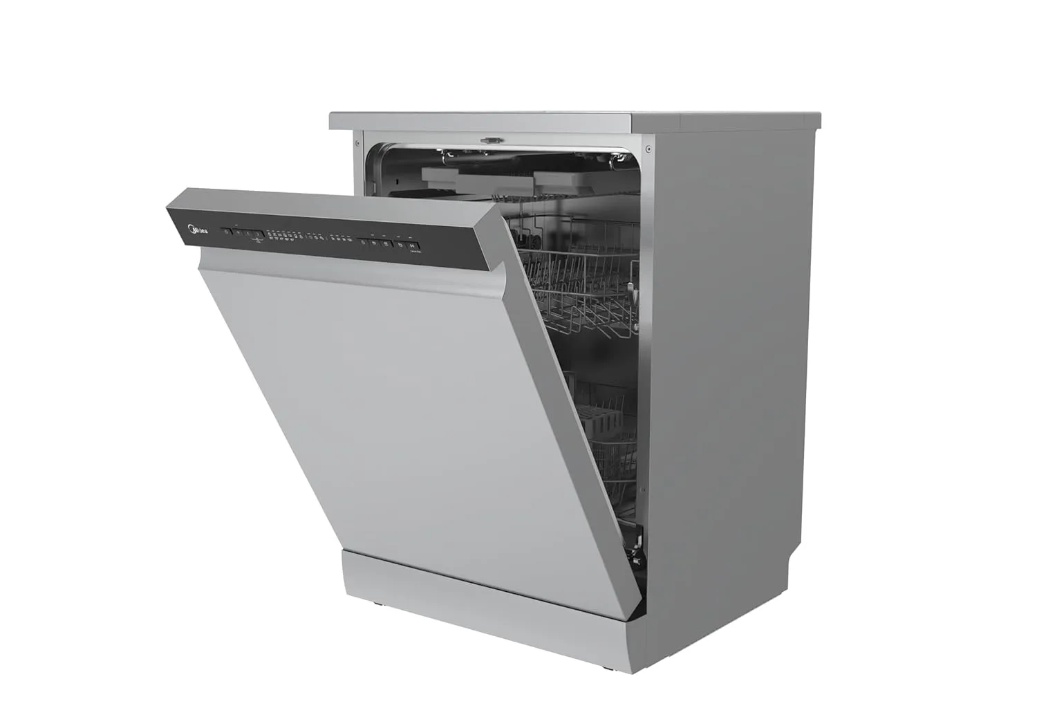 midea dishwasher silver 2