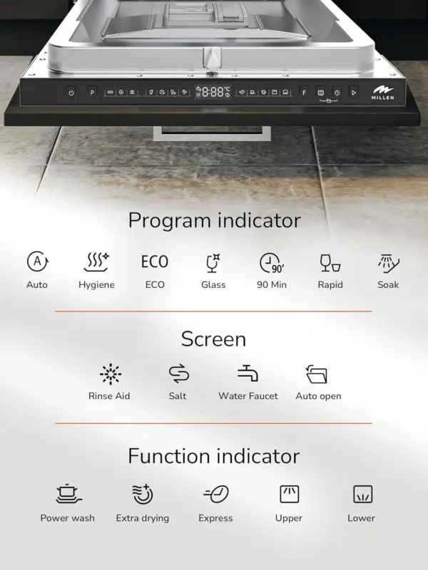 millen dishwasher 45cm 5