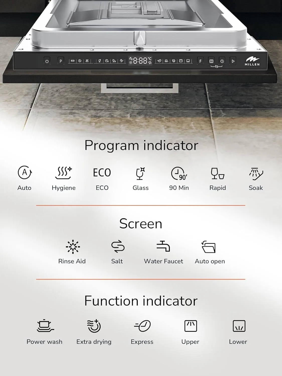 millen dishwasher 45cm 5