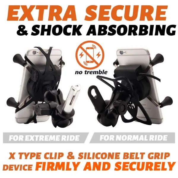 motorcycle phone mount charger 2