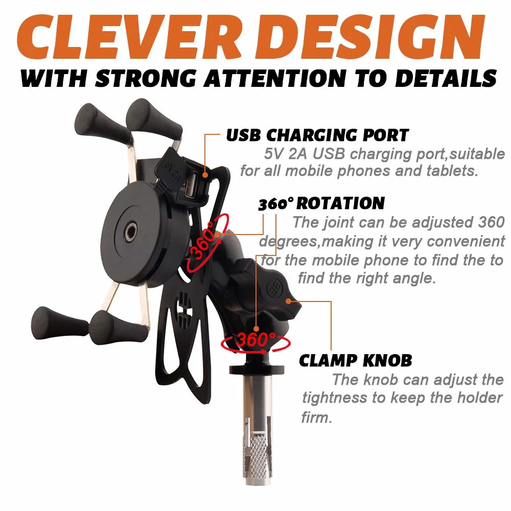 motorcycle phone mount charger 3