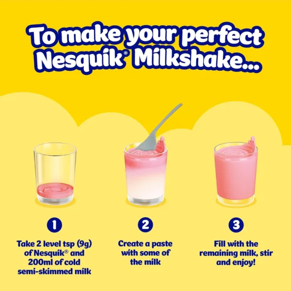 nesquik strawberry milkshake mix 4