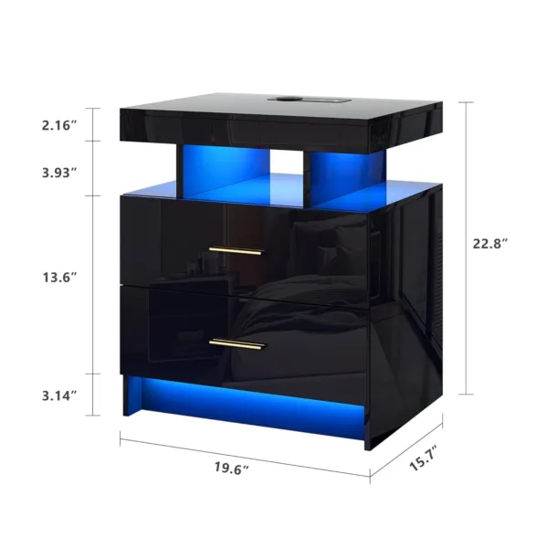 nightstand charging led 2