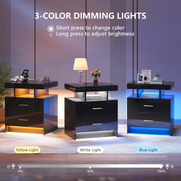 nightstand charging led 4