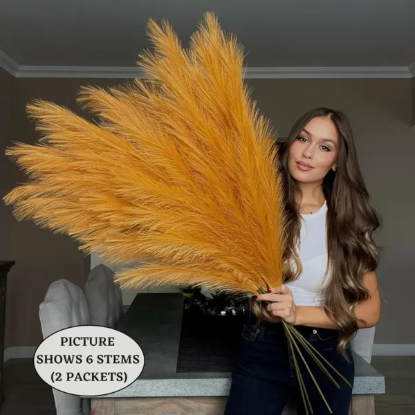 orange pampas grass 3